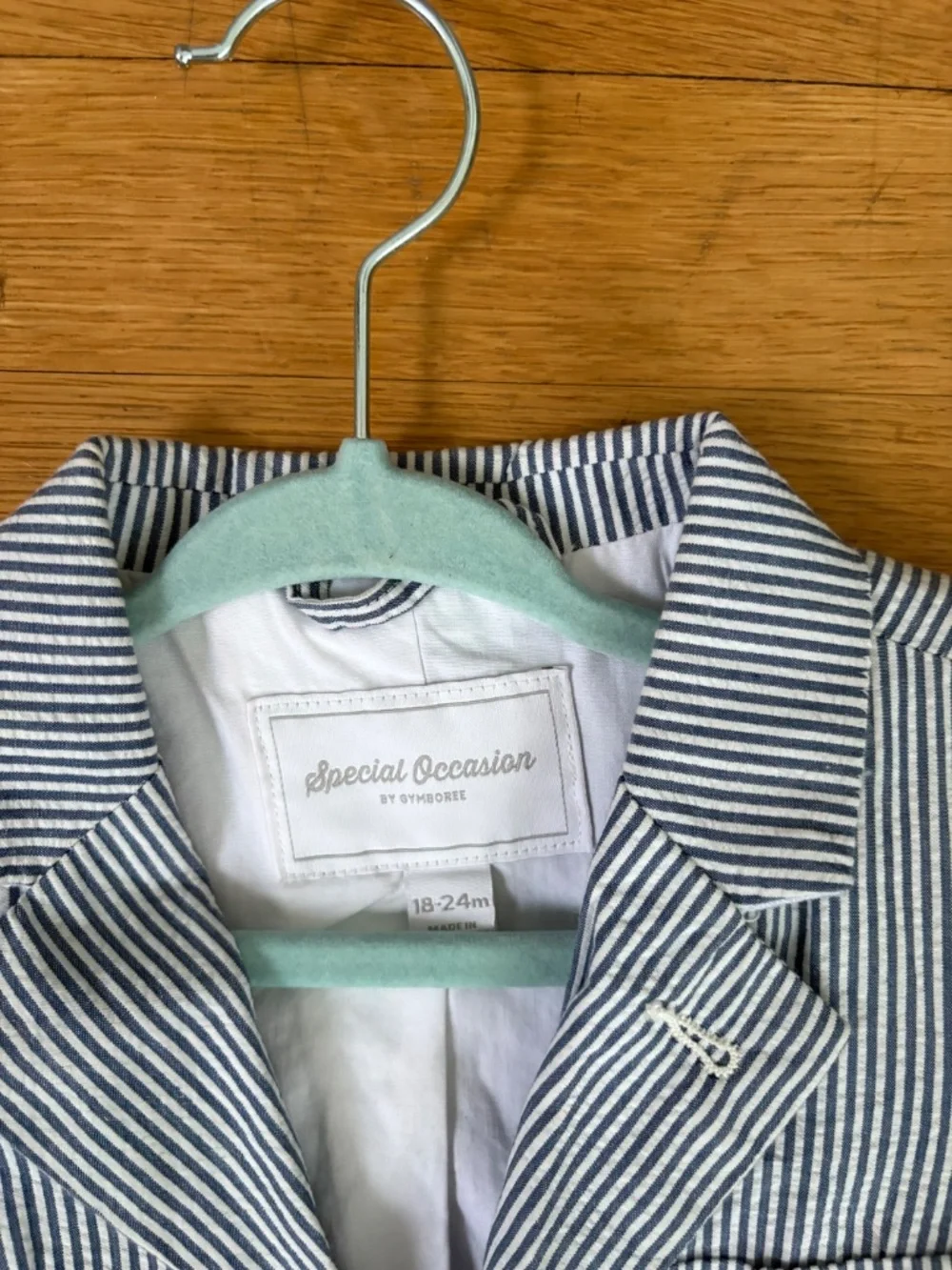 Toddler seersucker jacket